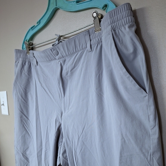 Uniqlo Womens Sporty Crop Ankle Pants Elastic Waist w Drawstring Gray 3XL - Picture 2 of 16